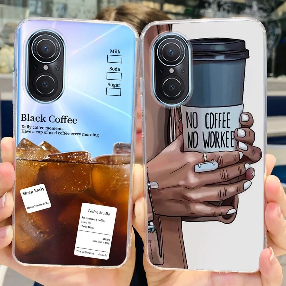 Per Huawei Nova 9 SE custodia New Fashion Flower Butterfly Cover posteriore morbida in Silicone trasparente per Huawei Nova9 SE JLN-LX1 JLN-LX3 paraurti