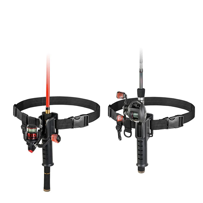 

1 PCS Fishing Rod Belt Rod Holder Bracket Portable Waist Holder Fishing Gear Protect Outside Fishing Rod Holder