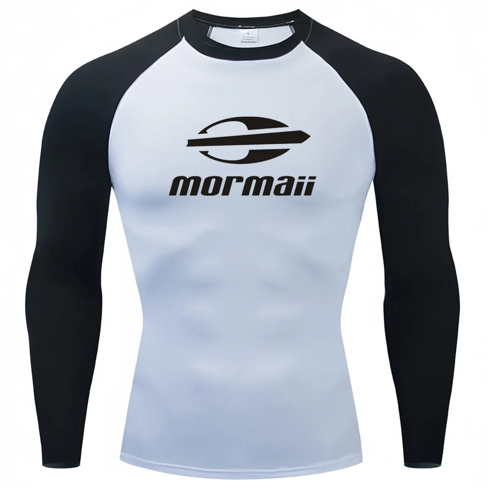 

Surfing Swimming Diving T-Shirts Tight Long Sleeve Rash Guard Swimwear Men's UV Protection Surf Clothing Beach Floatsuit Tops