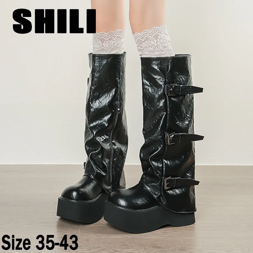 stivali-da-cavaliere-plissettati-con-fibbia-per-donna-stivali-alti-al-ginocchio-in-pelle-pu-autunno-inverno-slip-on-con-tacco-spesso-botas-mujer