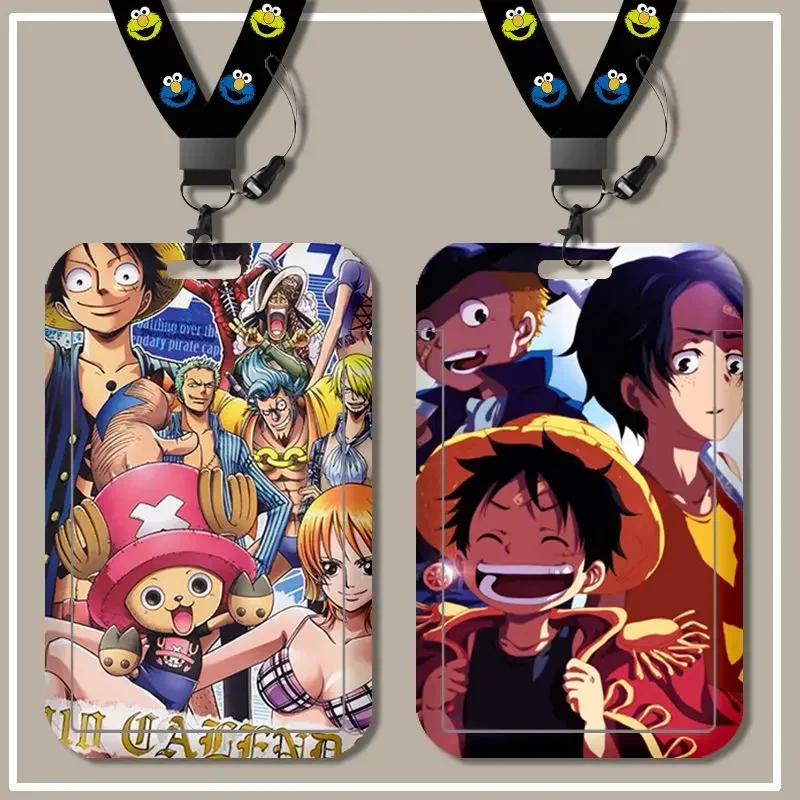 Anime One Piece Peripheral Ruffy Chopper Solon Campus Kartenhülle Schiebehülle Hartplastik Wasserdichte und sturzsichere Hülle Geschenk