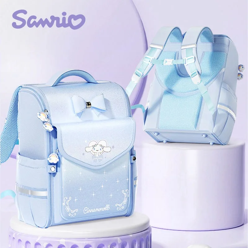 

New Sanrio Kawaii Cinnamoroll Kuromi My Melody Schoolbag Large Capacity Student Backpack Children's Birthday Gift