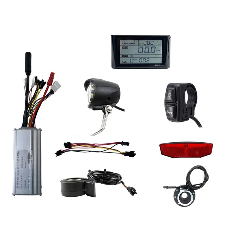

A06F-36V 48V 750W E-Bike 25A Sine Wave Brushless Controller With SW900 Display E-Bike Light Display