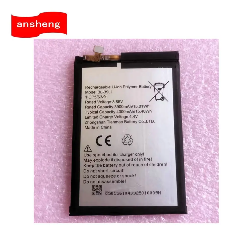 3.85V 4000mAh BL-39LI Battery For Itel A56 A56Pro Tecno Pop4 (BC2) 1ICP5/63/91 Smartphone