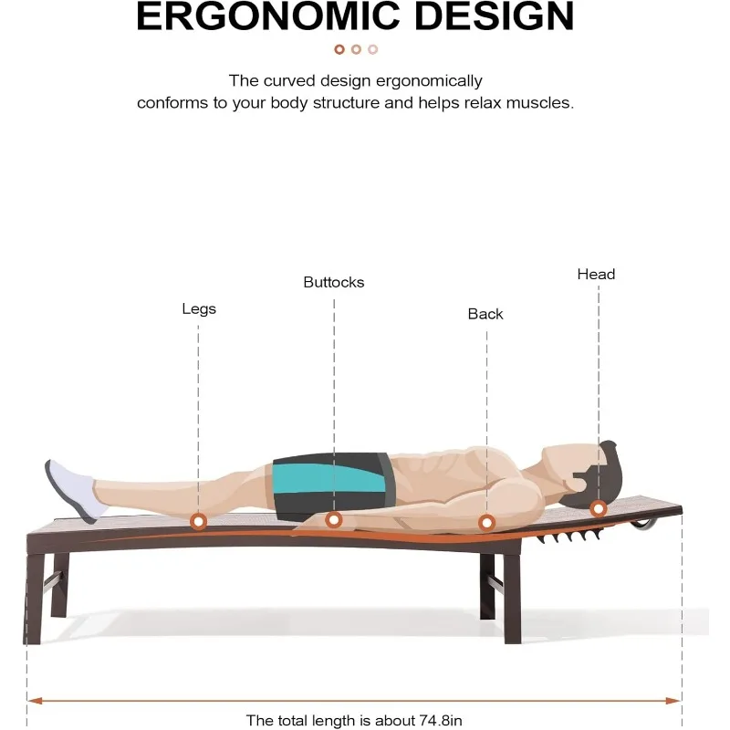 Crestlive Products Aluminum Adjustable Chaise Lounge Chair Outdoor Five-Position Recliner, Curved Design, All Weather for Patio