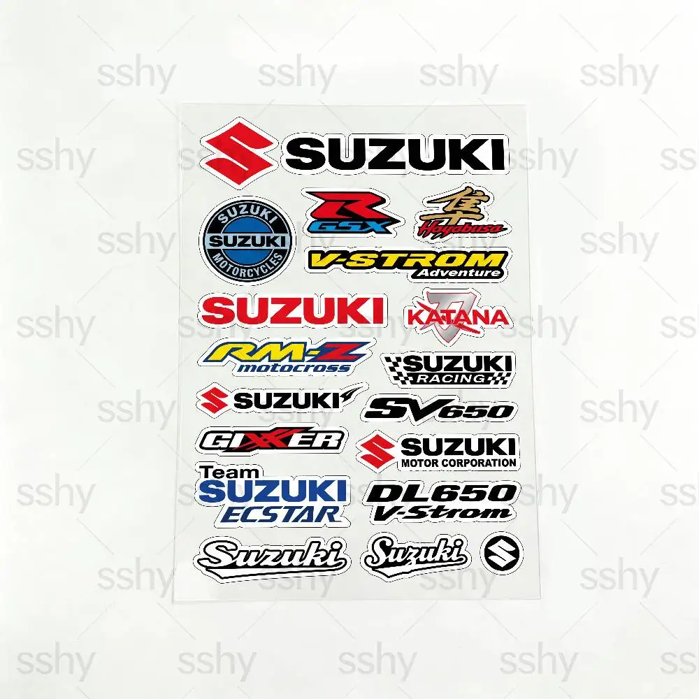 

For SUZUKI Reflective motorcycle stickers, 3M safety warning at night in the dark scooter helmets