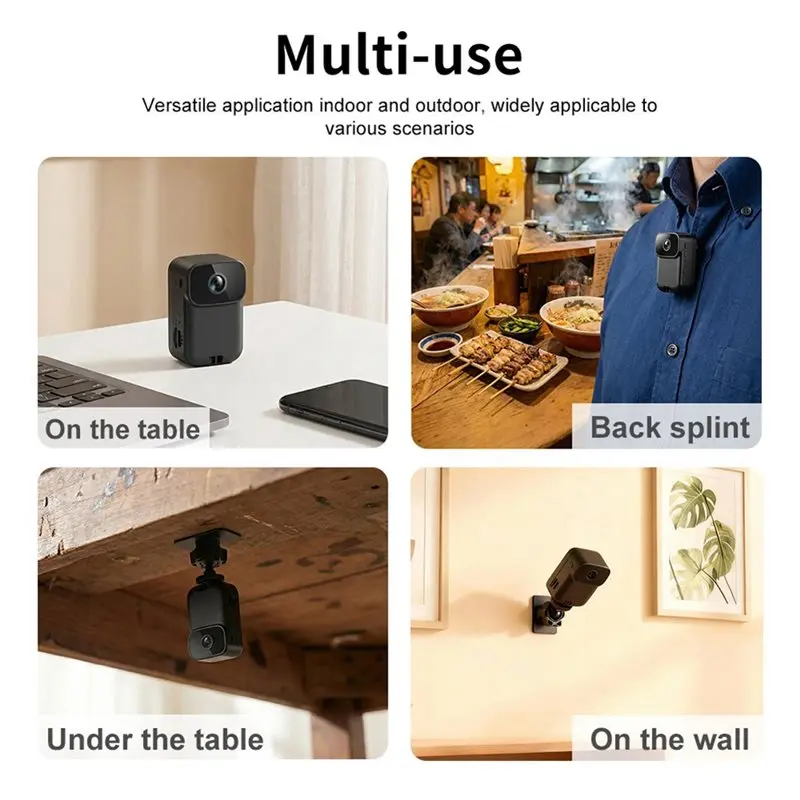 IDUD MD39 HD Mini Portable Camera Outdoor Sports Action Cam Wearable Body Recorder Night Vision 120° Wide Angle Lens view 3