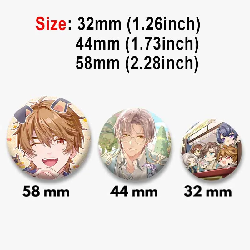 Game Peripheral Tears of Themis Button Pins Cartoon Figure Lapel Pins Custom Badges Hat Backpack