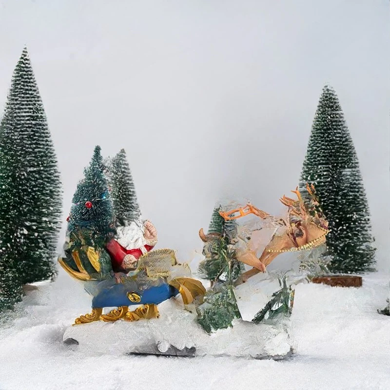 Toy Christmas Spin Glow Carousel Music Box Christmas Toy Music Box
