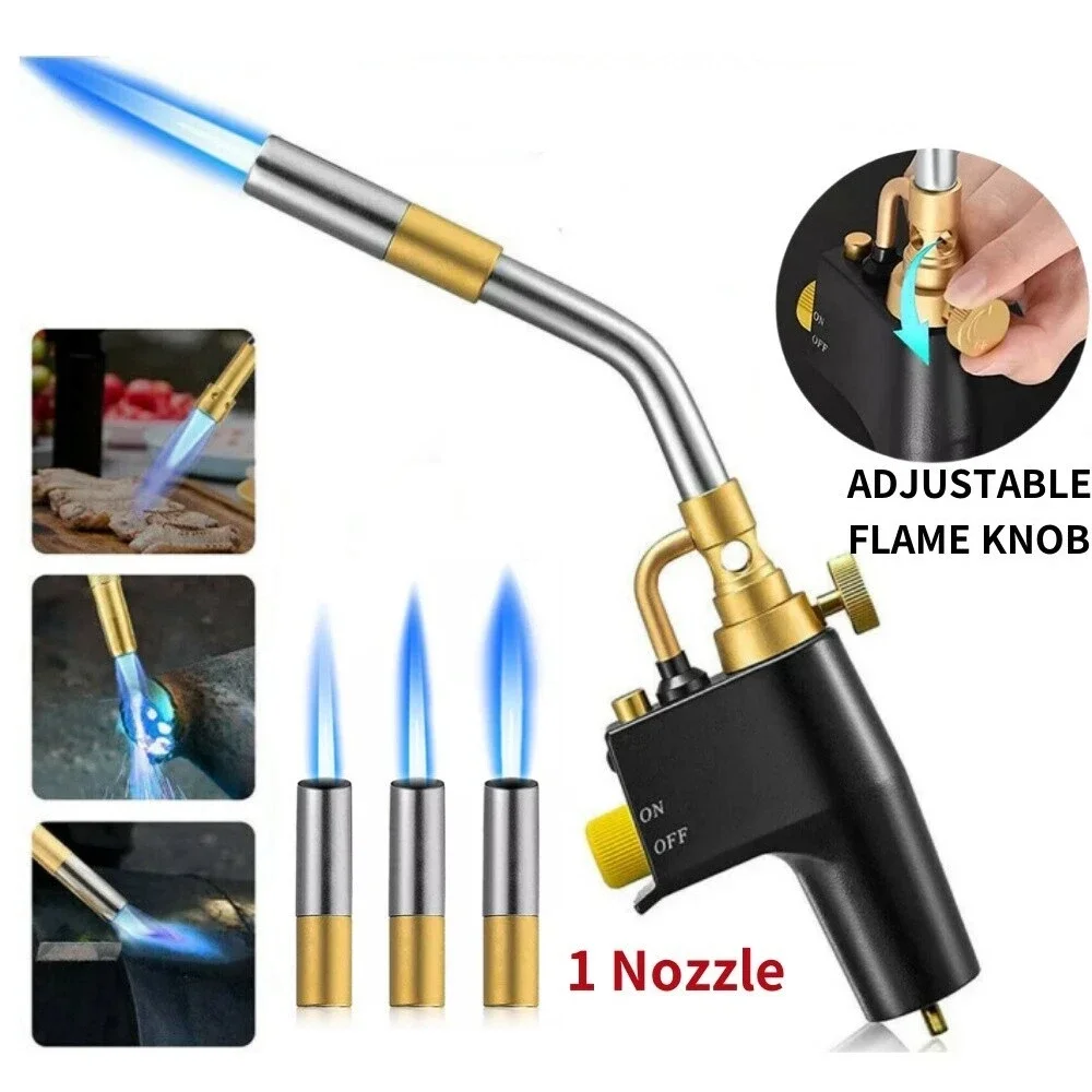 

MAPP Propane Welding Torches Kit Blow Brazing Torch Soldering Brazing Gas Plumbing Tool Barbecue Cooking DIY Dissolution