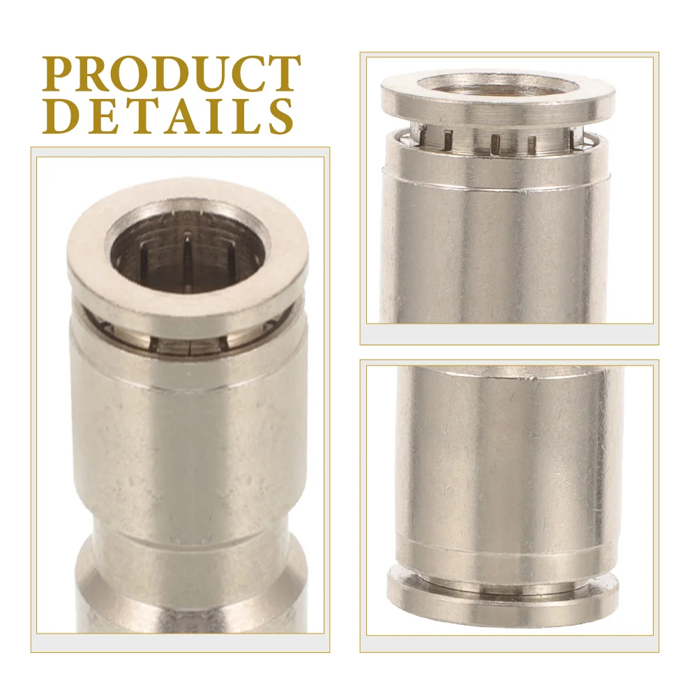 

5pcs Copper Air Hose Fittings Push-To-Connect Male To Male Adapter For Pressure Washer Industrial Pneumatic Equipment Tube