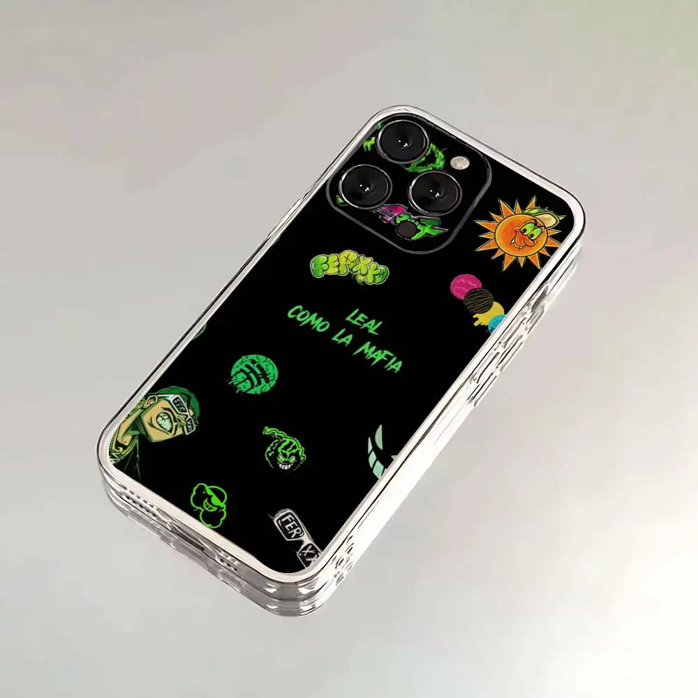 Custodia per telefono Feid Ferxxo SIXDO MOR per iPhone 16,15,14,13,12,11,17 Pro,Max,Plus,X,XS,XR,SE,Mini Cover morbida trasparente