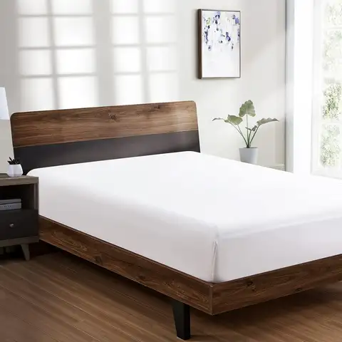 Twin Fitted Sheet - Hotel Quality - Ultra Soft & Breathable - Deep Pocket - Cooling - White