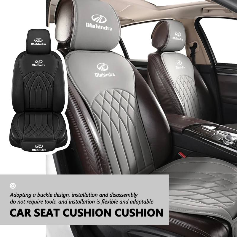 for-mahindra-leather-car-seat-cover-soft-anti-slip-protective-cushion-headrest-protection-cover-bolero-kuv100‌-roxor‌-pik-up-pik