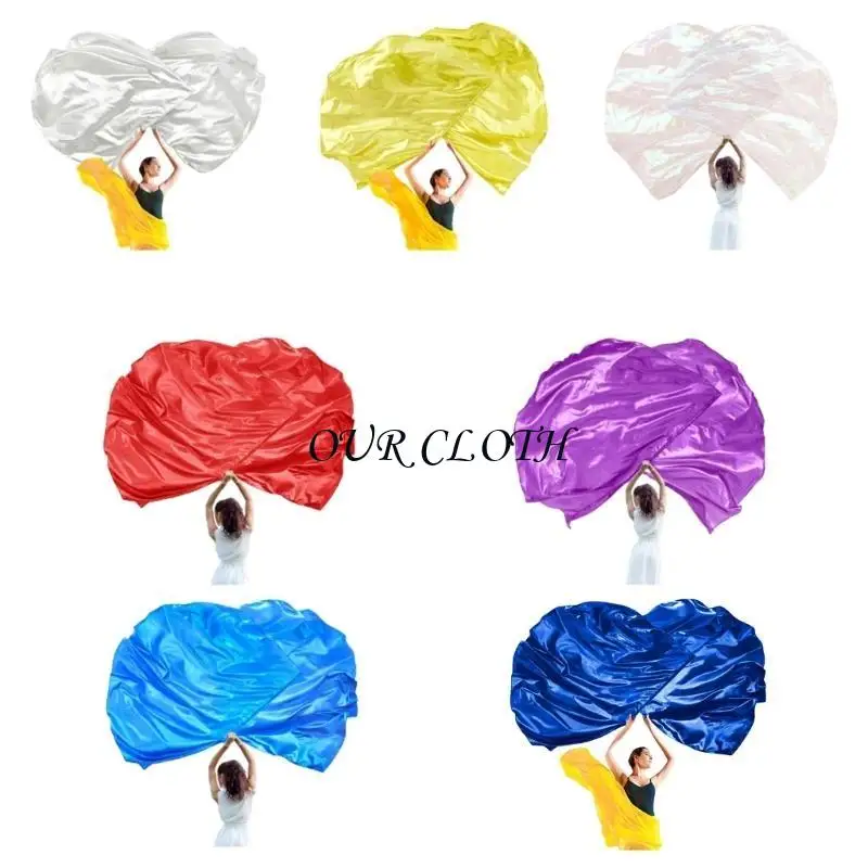 Semicircle Worship Flags Set(Flag+Flexible Rod) Praise Dance Flags for Worship Y1AC