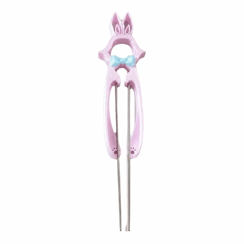 2.6mm Beans Fuse Bead Pen Double Needle Rabbit-shaped Fuse Bead Tools Cute Delicate Bead Picker Tweezers Kids