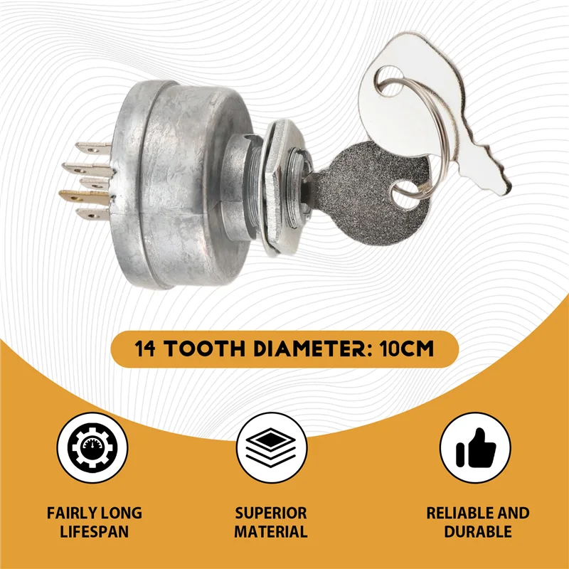

5 Pins Ignition Starter Switch Tools Tractor Mower With Key Universal For MTD 725 0267 925-0267-Y79A