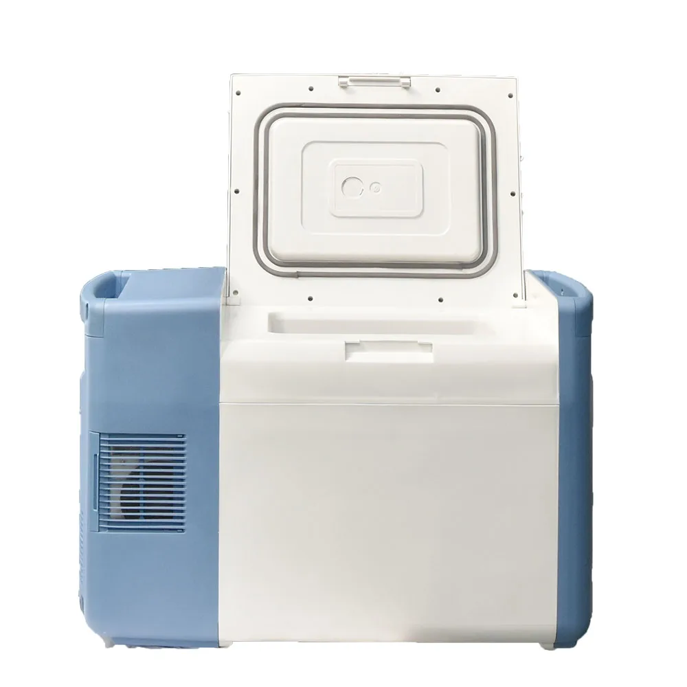 -86 Degree 25L Mini Portable Refrigerator Transport Fridge Ultra Low Temperature Deep Freezer for Laboratory Car Use