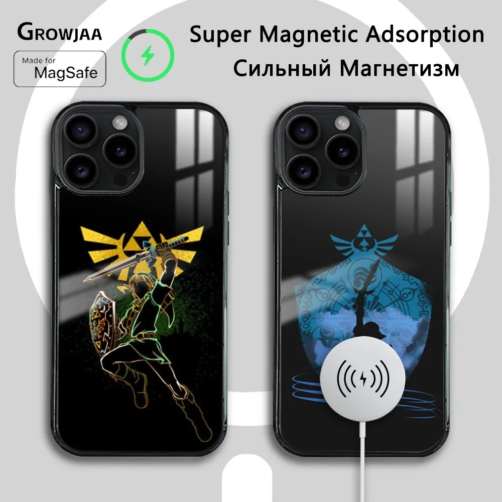 

GameThe Legend Of Zeldas Phone Case For iPhone 16 15 14 13 12 11 Pro Max Plus Mini Magsafe Mirror Wireless Magnetic Cover