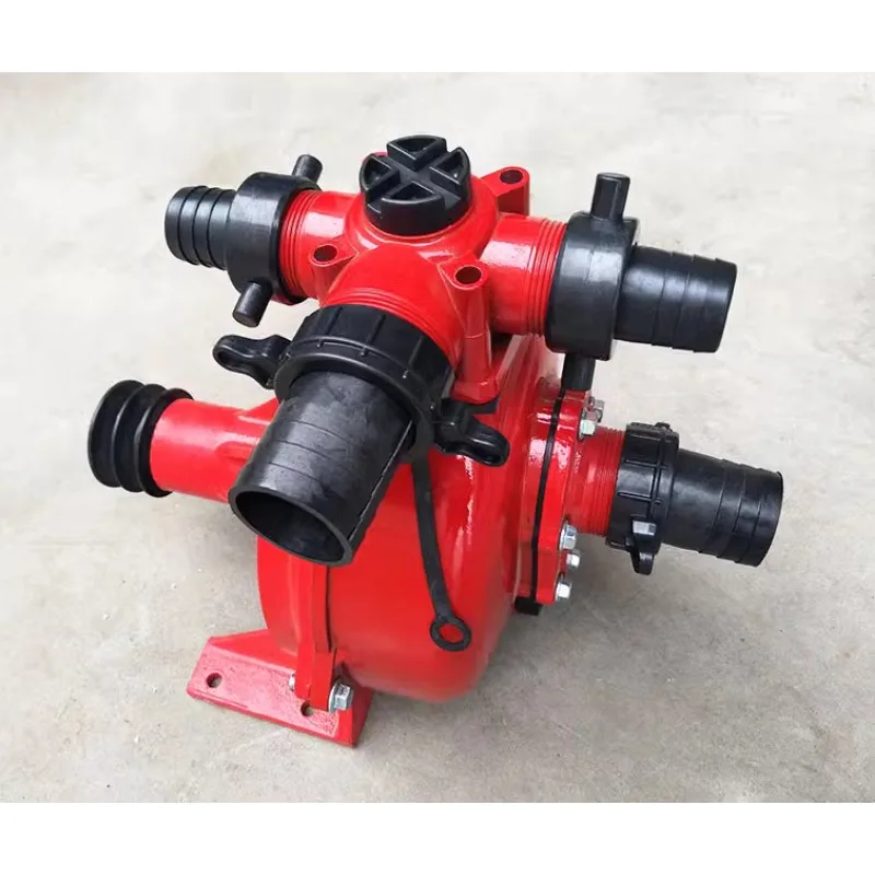 Agricultural high pressure double impeller lift aluminum drag self priming water pump pump head