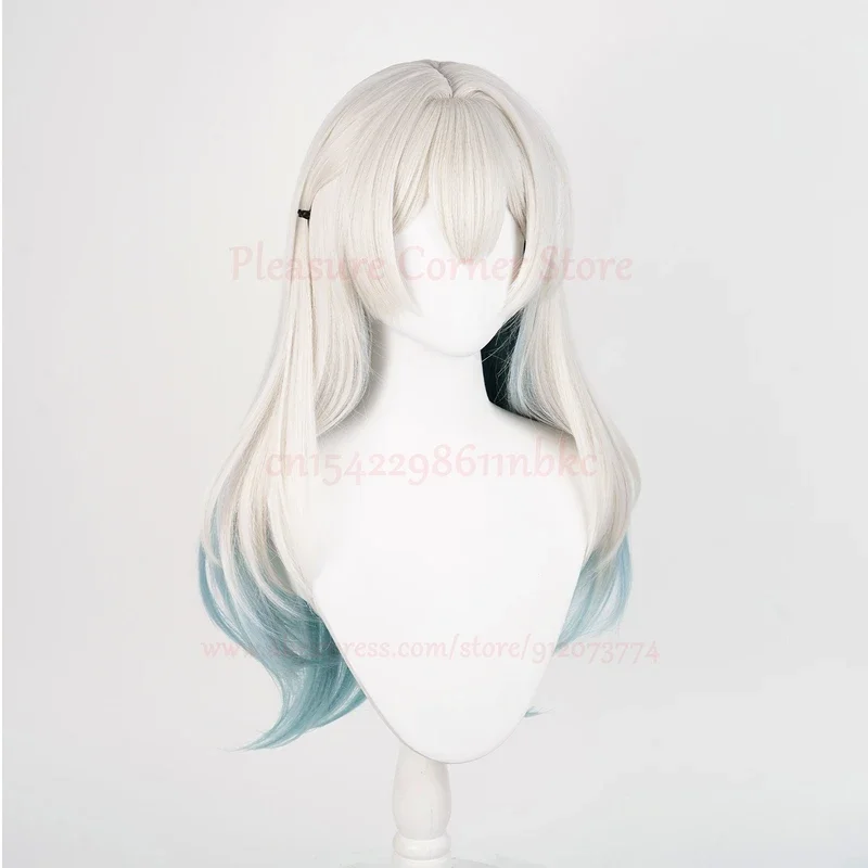 ZA01 Honkai Star Rail Firefly Cosplay Wig 67cm Long Straight Wig Anime Wigs Heat Resistant Synthetic Firefly Cosplay WigsZa0@