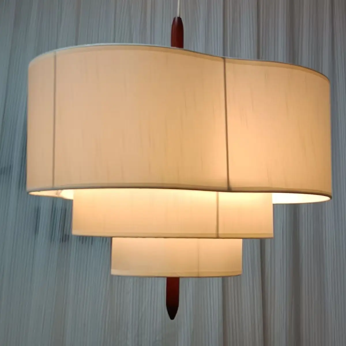 Modern Luxury Nordic three-layer loop stacking heart LED Pendant Light Creative Lamps for Living Room Home Decoration Chandelier