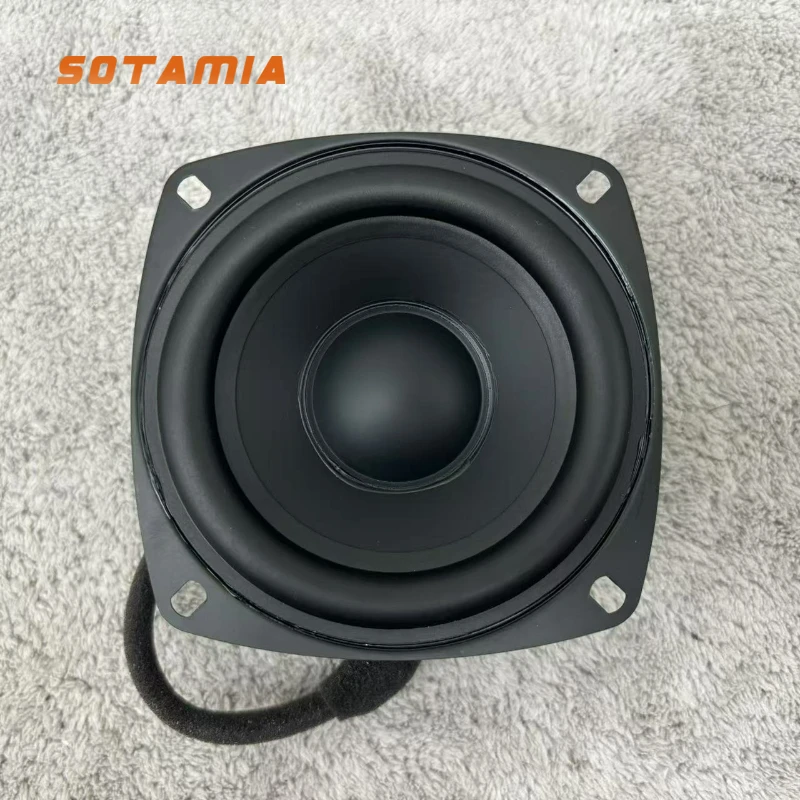 

SOTAMIA 1Pcs 4 Inch Mid Subwoofer 4 Ohm 40W High End Long Stroke Large Magnetic Steel Waterproof Outdoor Bass Speaker