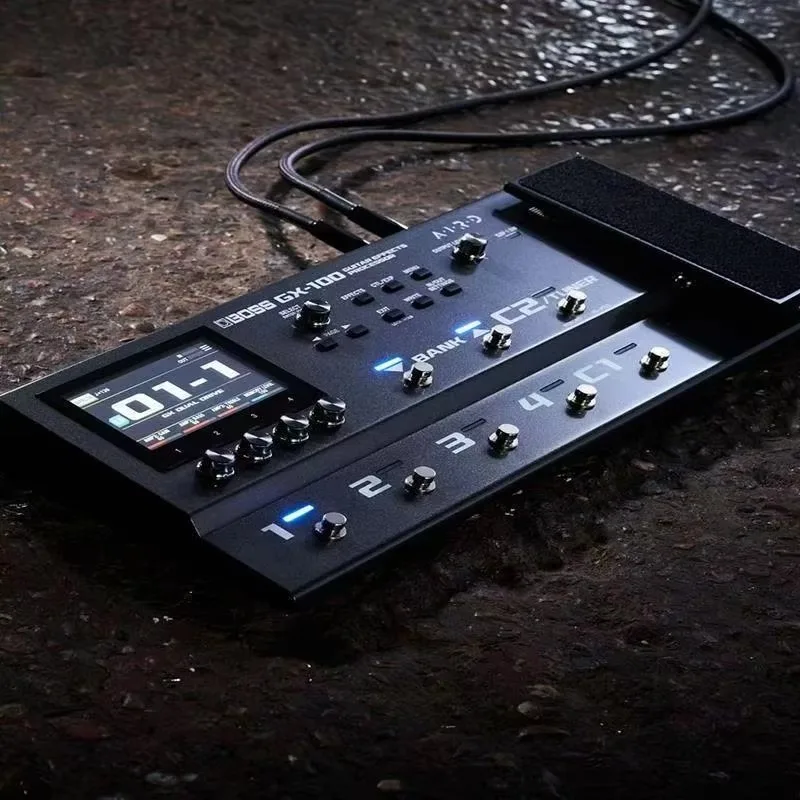 

Boss GX-100 8 Inch Multi-Effects Pedal for Bass/Guitar Electric/Drum/Piano Recording ABS Material Adjustable Features