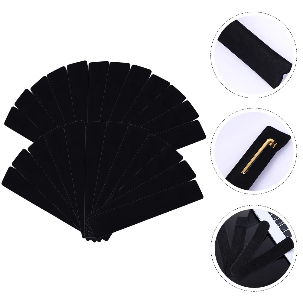 40pcs Pen Bag Small Lightweight Storage Pouch For Pens Pencils Erasers Jewelry Single Holder Sleeve Gift Packaging Case Student