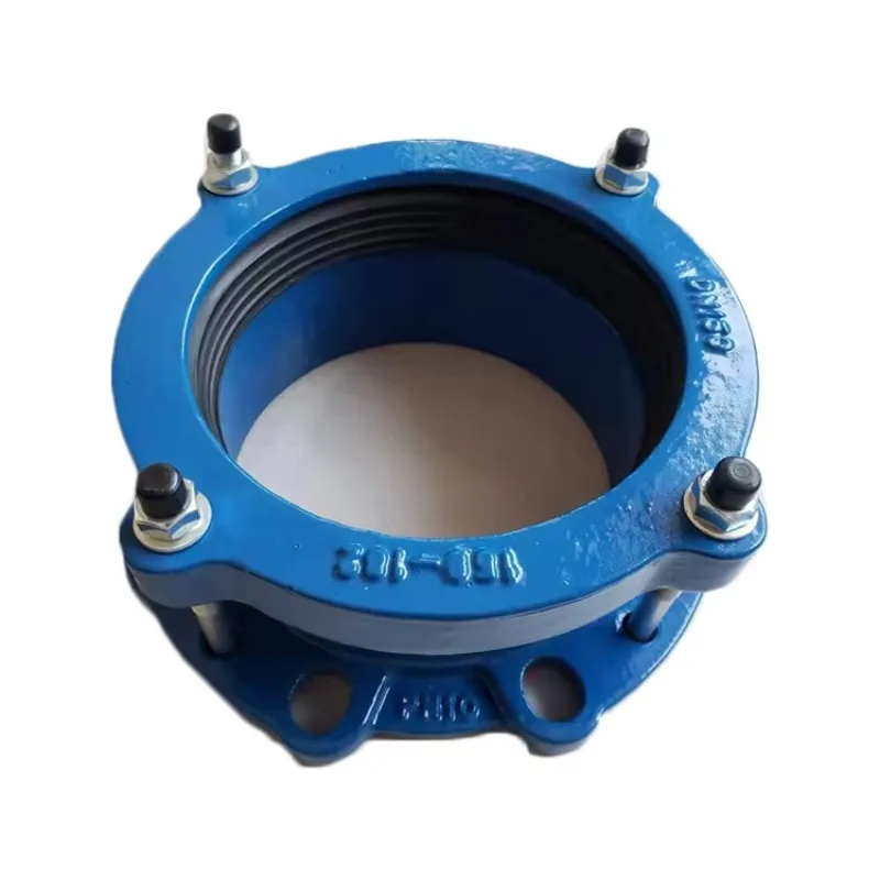Custom High Quality Pipe Fittings Joint Flange End Seal Ductile Cast Iron PVC Quick Flange Adapters for Pipe Fittings