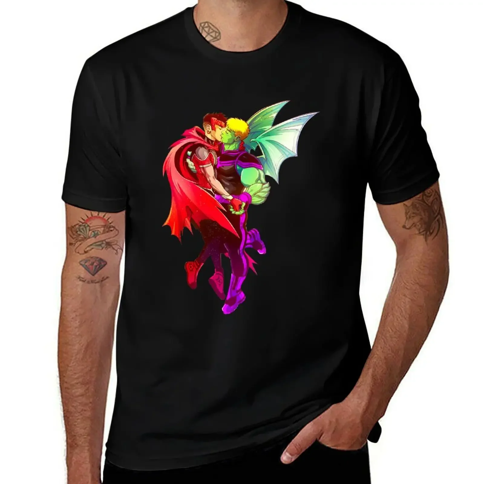 

Wiccan Vision Kiss Hulkling T-Shirt tops cheap stuff hippie clothes essential t shirt funny t shirts men