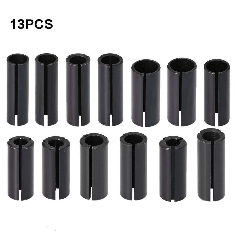 13 Stuks Router Bit Adapter Collet Cnc Freesmachine Precisie Chuck Einde Molen Adapter Machine Tool Houder