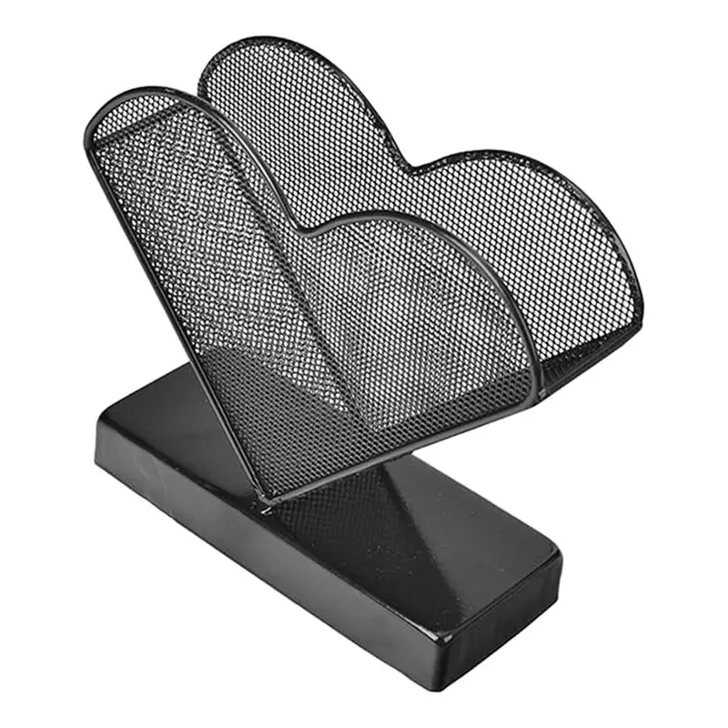 B08B-Tissue Dispenser Heart-Shaped Metal Napkin Holder Freestanding For Tables In For Cafes And Hotels Unique Decorative Design