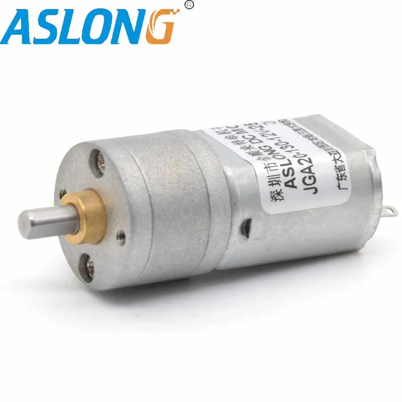 JGA20-130 6v 12V DC Motor  Motor  With  Metal  gear box motor  output speed from 14Rpm to 380 Rpm