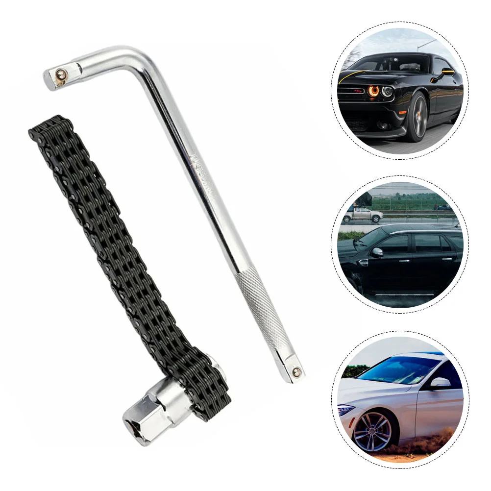 

1 Set Tool Double Drum Filter Vanadium Steel Anti Rust Durable Lightweight 5 Layer Tank Chain Anti Skid Easy Remove Filters Auto