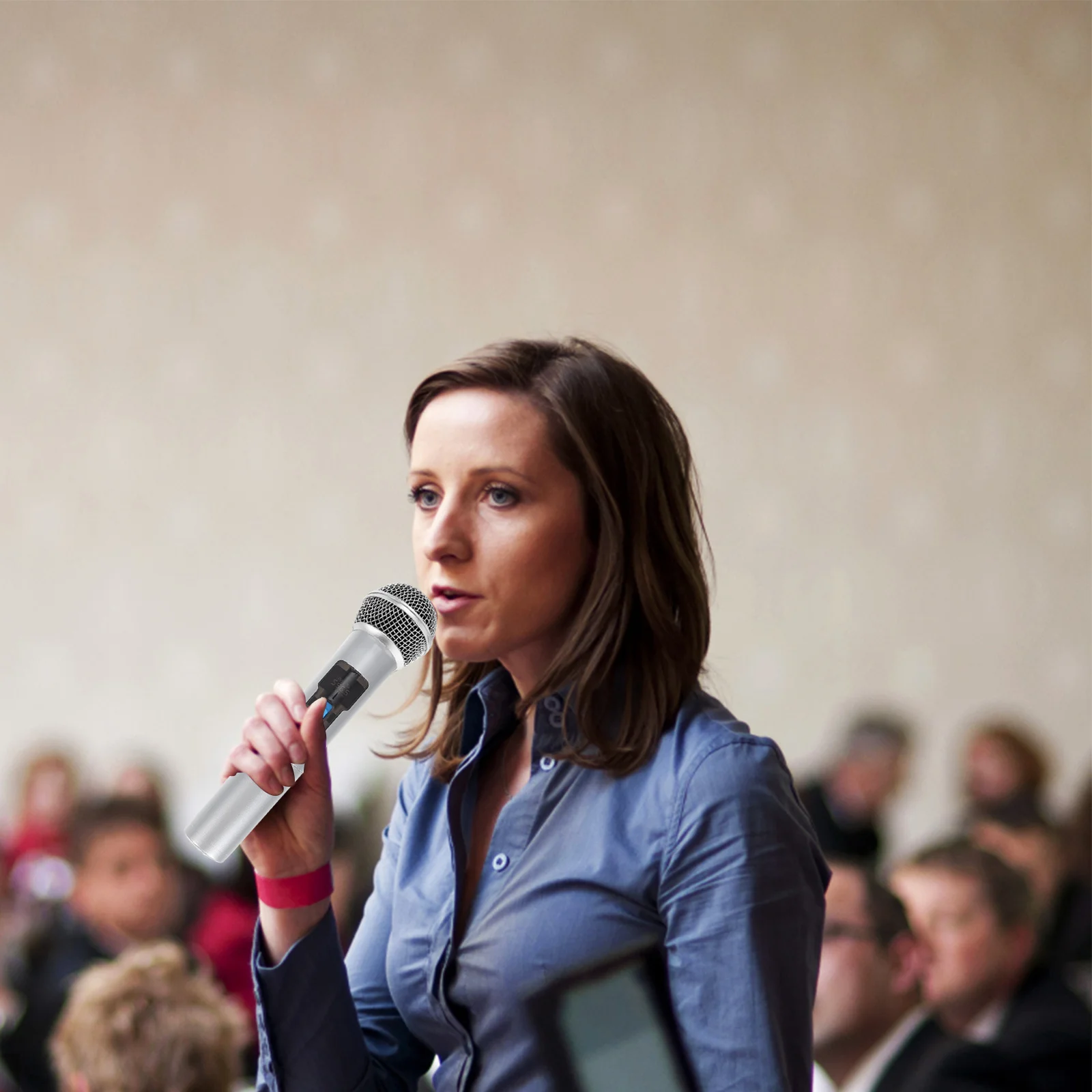 

Microphone Replacement Grille Metal Ball Head Mesh Professional Mic Grill Cover Anti-Collision Windscreen Noise Reduction Mic