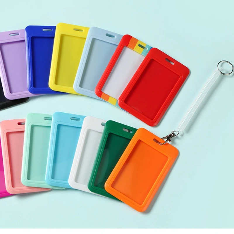 قابل للسحب مفتاح سلسلة معرف حامل بطاقة الاسم شارة بلاستيكية حامل مكتب لوازم المستشفيات هدية #3