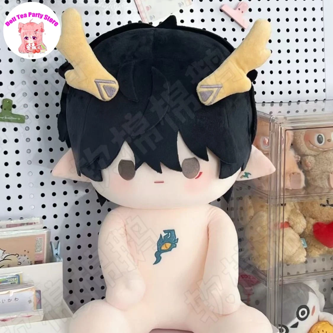 

Игра Honkai:Star Rail Dan Heng Permansor Terrae Сидячая поза Красивая плюшевая кукла Хлопковое тело 40 см Подушка Игрушка для косплея