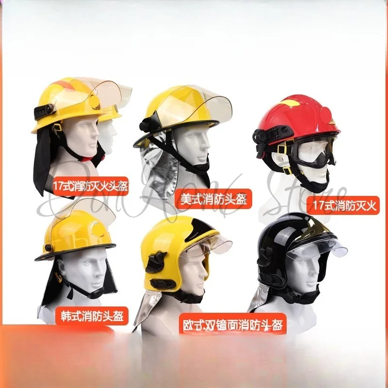 Fire fighting helmet firefighter helmet emergency rescue hat European American Korean forest fire fighting hat