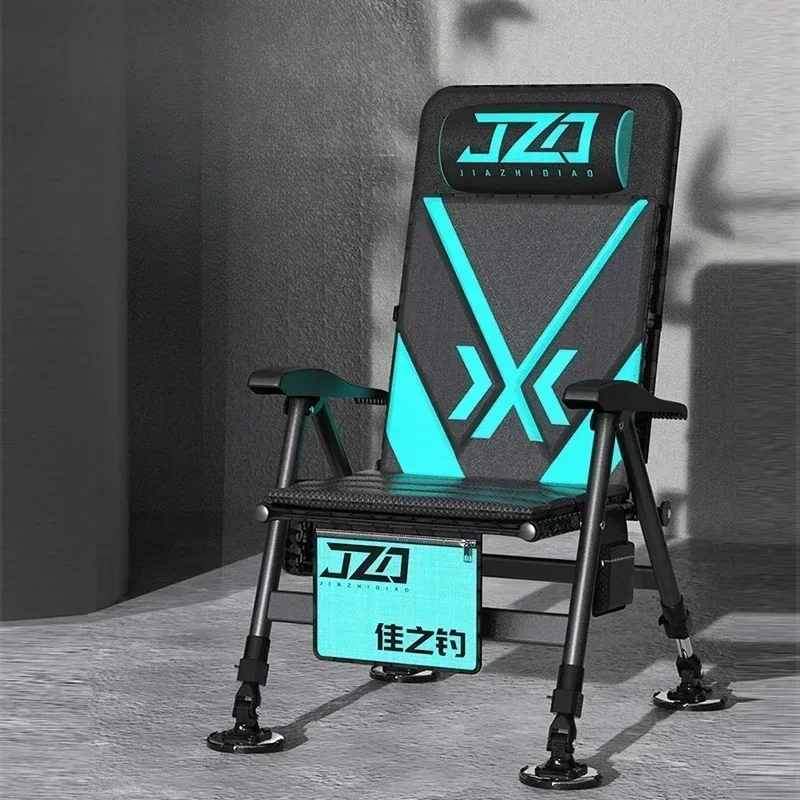 

Jiazhiyu 2024 new European fishing chair multi-functional folding portable reclining multi-terrain seat