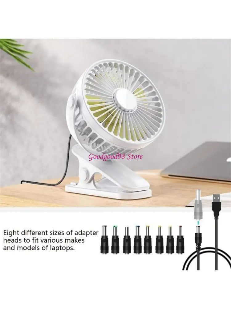 

DC5.5x2.5mm Converters 8pcs Laptops Charging Adapters Car Power Adaptors Tips W8EC