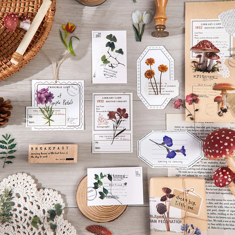 40pcs/1lot Kawaii Scrapbook Sticker Natural language Scrapbooking Supplies Planner Decorative Stationery Sticker