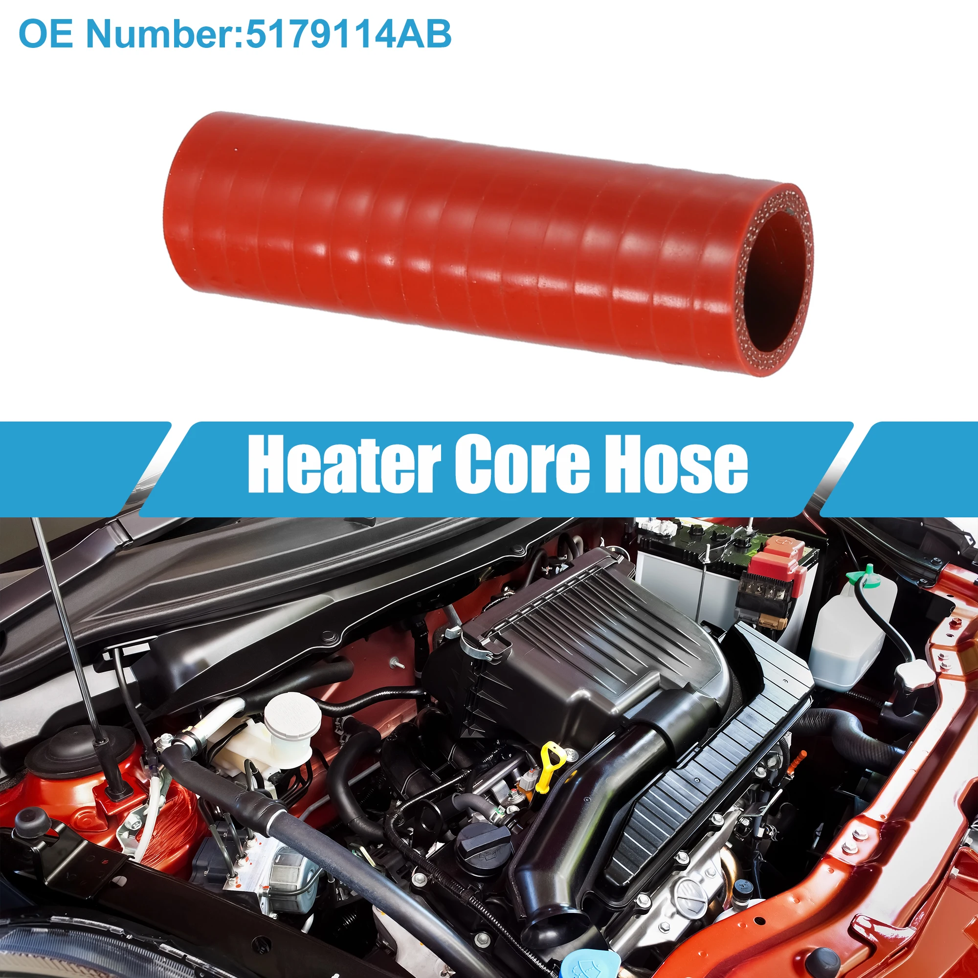 UXCELL Heater Core Hose 5179114AB for Dodge for Dodge for Ram 2500 5.9L L6-Diesel 2006-2009 for Dodge for Ram 3500 5.9L