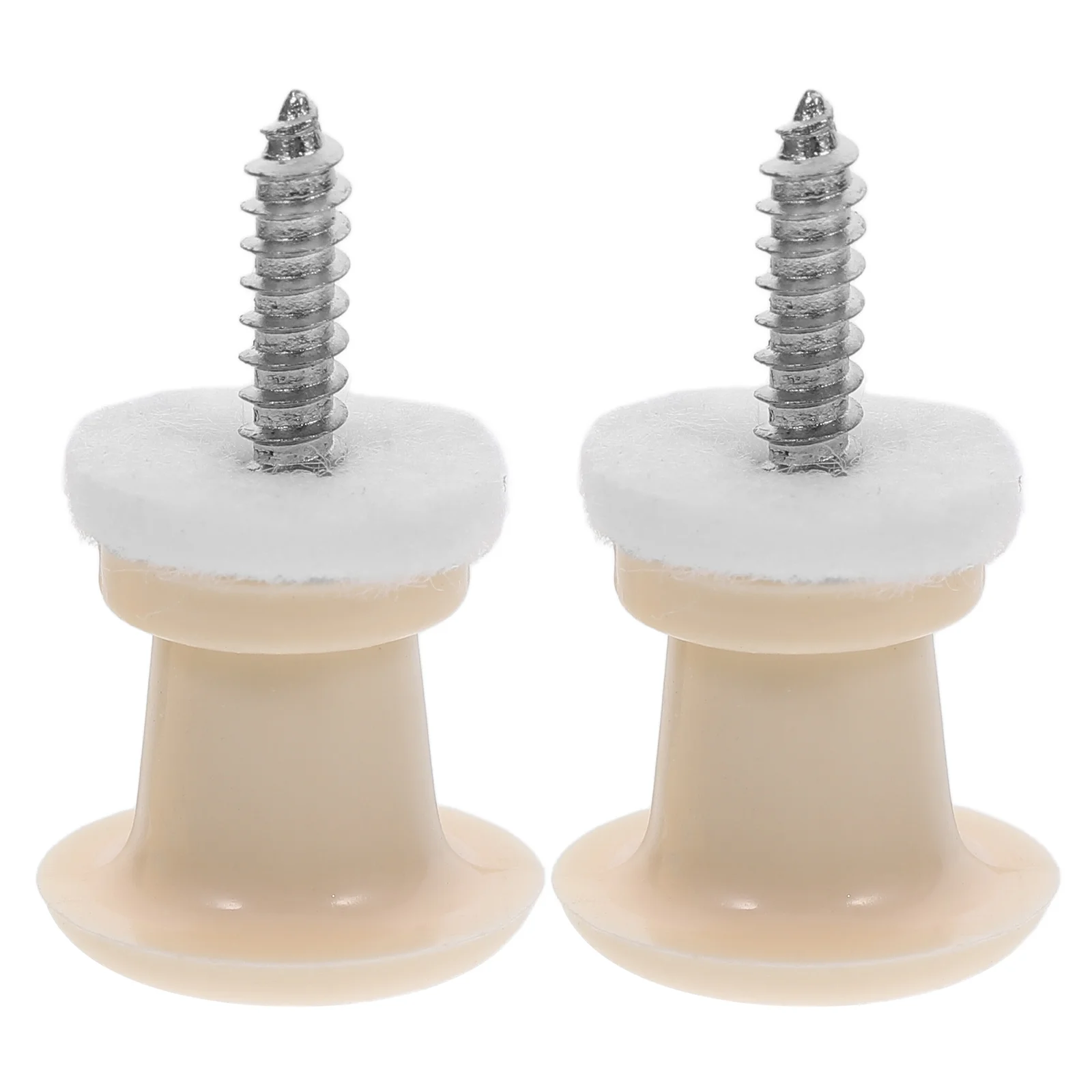 

2 Pcs Non-slip Guitar Strap Lock Buttons Mushroom Head For Electric Acoustic Guitar Bass Guitar Parts Accessories (Ivory)