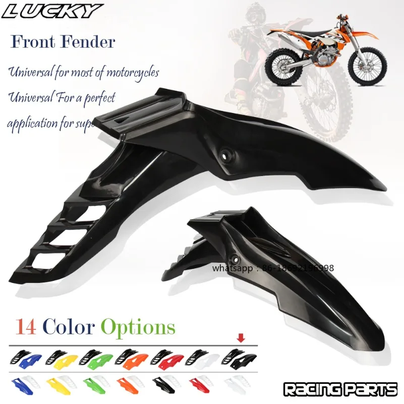 オートバイフロントフェンダーマッドガード-kx-cr-xr-rm-wr-kayo-apollo-bse-xmotos-zongshen-shineray-ダートバイク-ユニバーサル-スーパーモト用