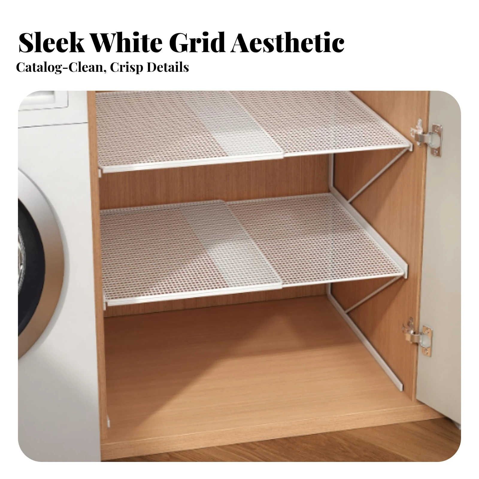 Wardrobe Shelf Rack with Two Tiers Ventilated Closet Organizer Rack Metal Closet Shelf Long-Lasting Storage Furniture Rustproof