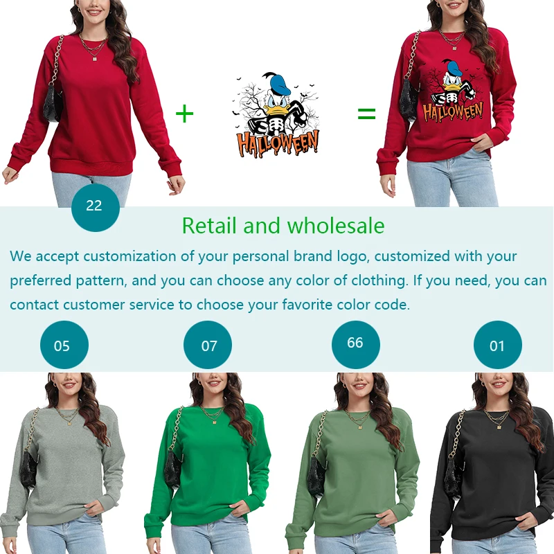 Cartoon Woman Stitch Print Long SleeveTee Top Girl Y2K Clothing  Sleep  Lounge Pullover Cotton Tops Clothes Sleep Tops Cartoon