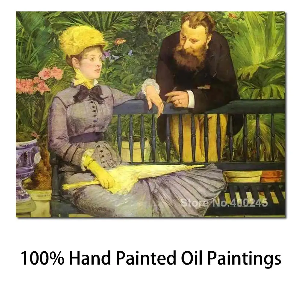 

The Conservatory Paintings by Edouard Manet Portrait Art High Quality Hand Painted