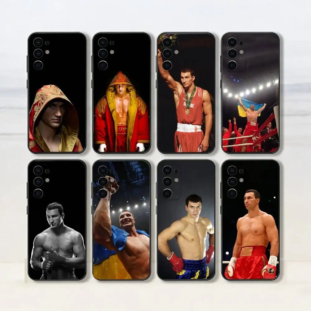 Volodymyr Klitschko-Boxing Match-Combat Phone Case Black Silicone Soft For SamsungS25,S24,S21,S22,S23,S30,Ultra,S20,Plus,Fe,Lite