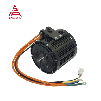 QS Motor QS138 3000W 70H V1 Orta Tahrik Motoru 72V Elektrik Motoru Motor Spline Mili Dişli ile Elektrikli Motosiklet için
